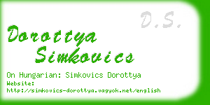 dorottya simkovics business card